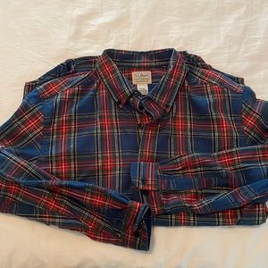 LL Bean mens traditional fit flannel